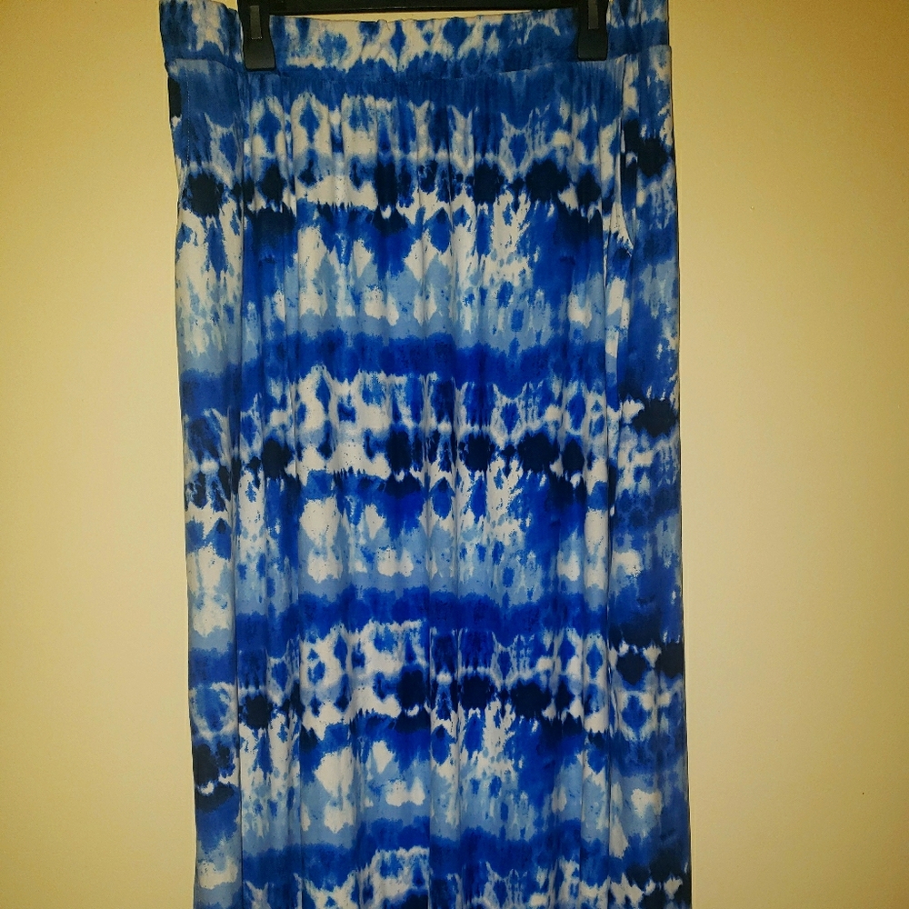 Terra & Sky blue tye dye skirt